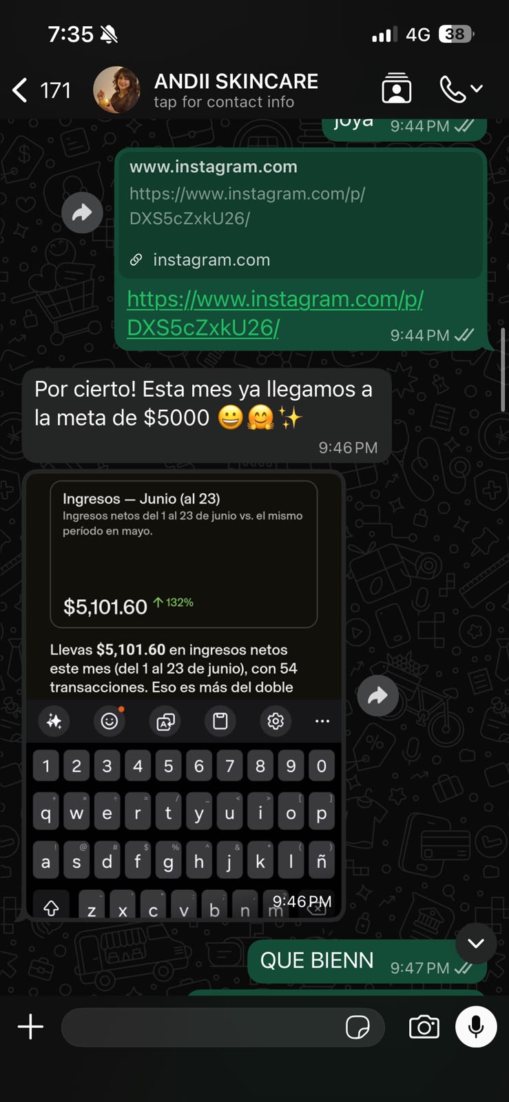 Resultado de clienta 2